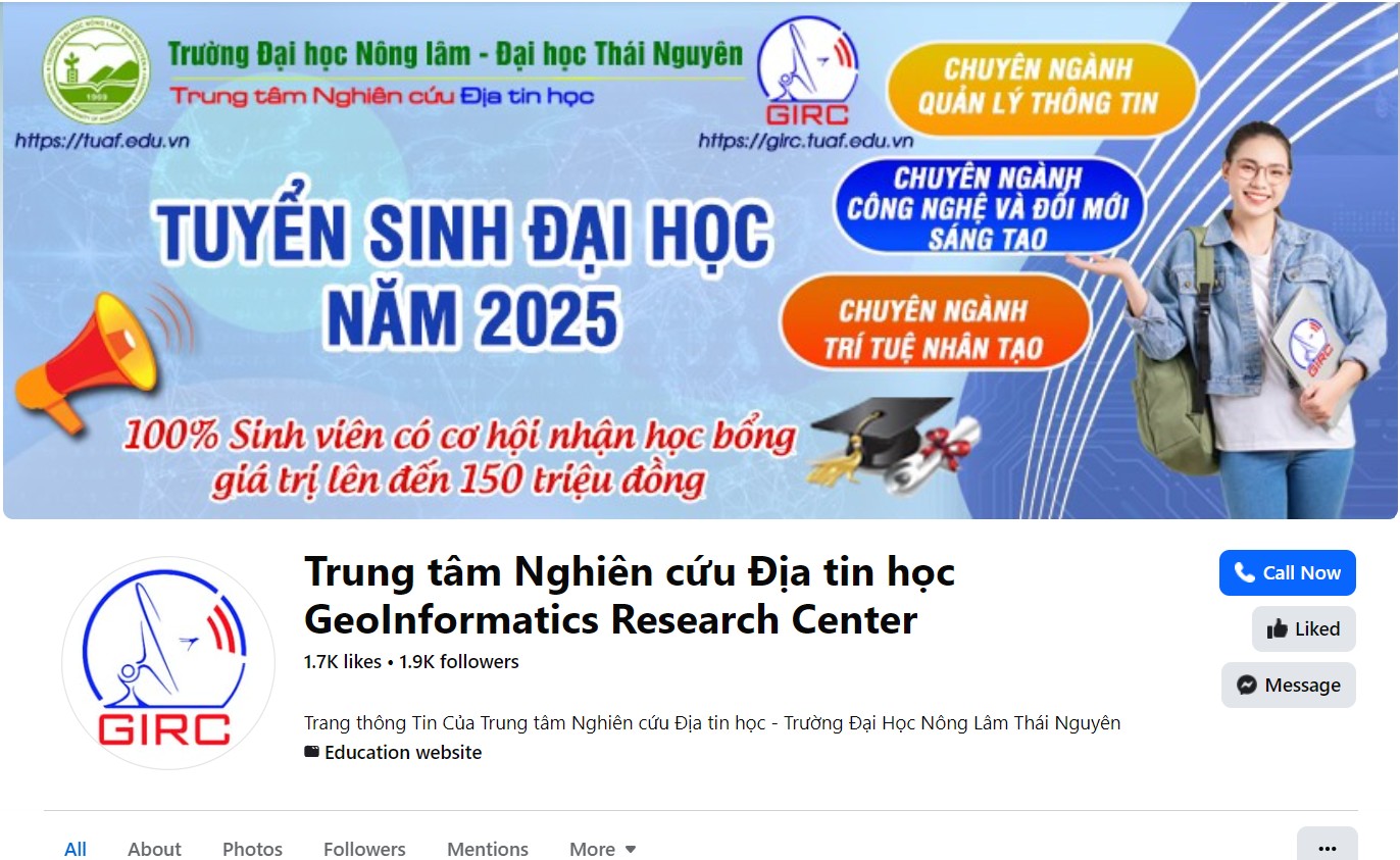 Fanpage Facebook GIRC